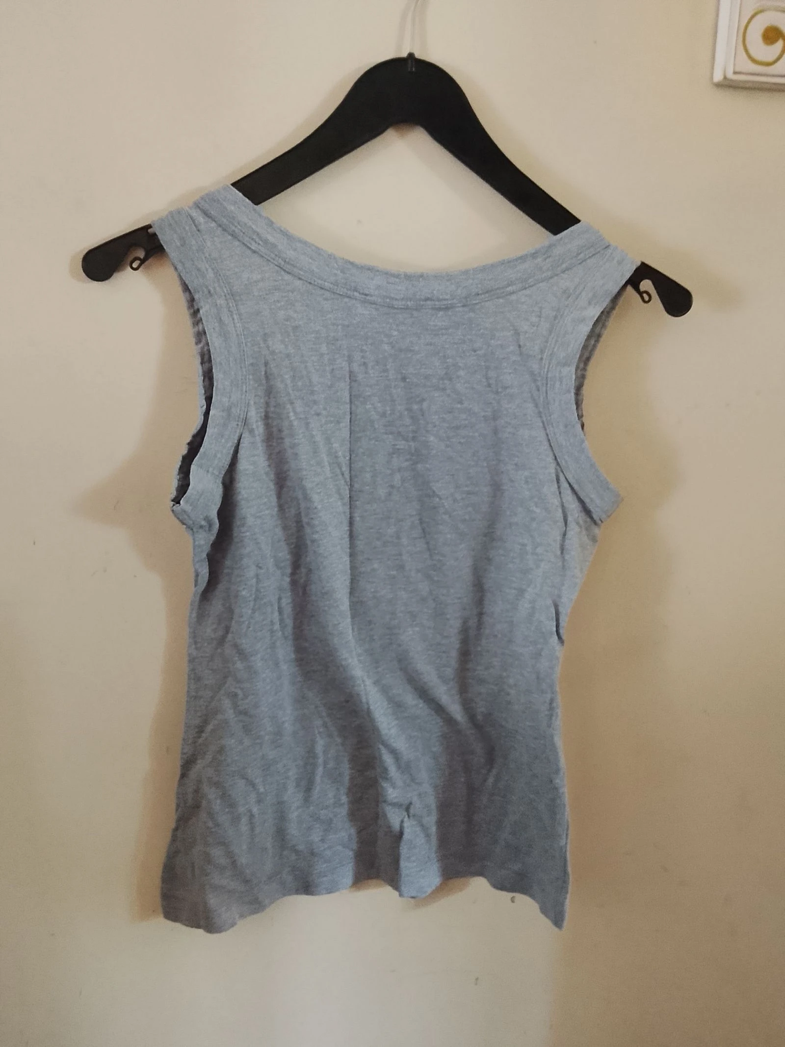 👒PROMOD Tamanho 38 top decote cinza e preto com lantejoulas prateadas em ótimo estado 👒 – photo 3